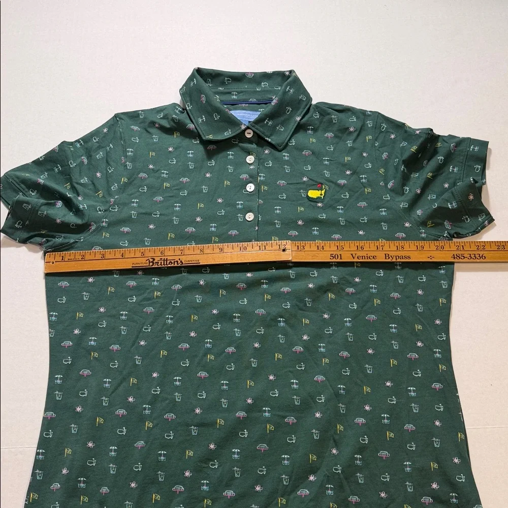 The Masters Magnolia Lane Collection Women’s Short Sleeve All over Print Polo - Picture 4 of 8